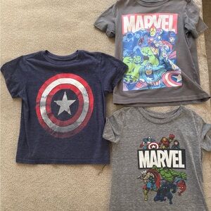 Marvel superhero T-shirt set
